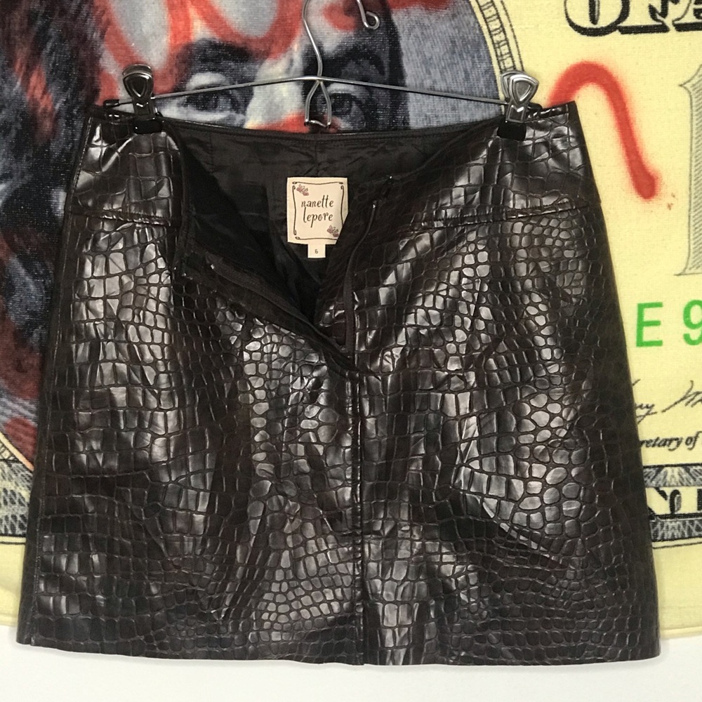 Sexy Snakeskin Mini Skirt